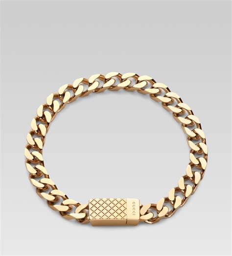 gucci gold bracelet men's|real gold gucci bracelet.